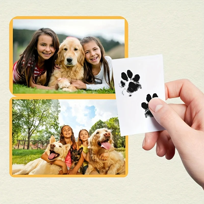 12 件套 Pet Paw Print Impression Kit with Photo Frames