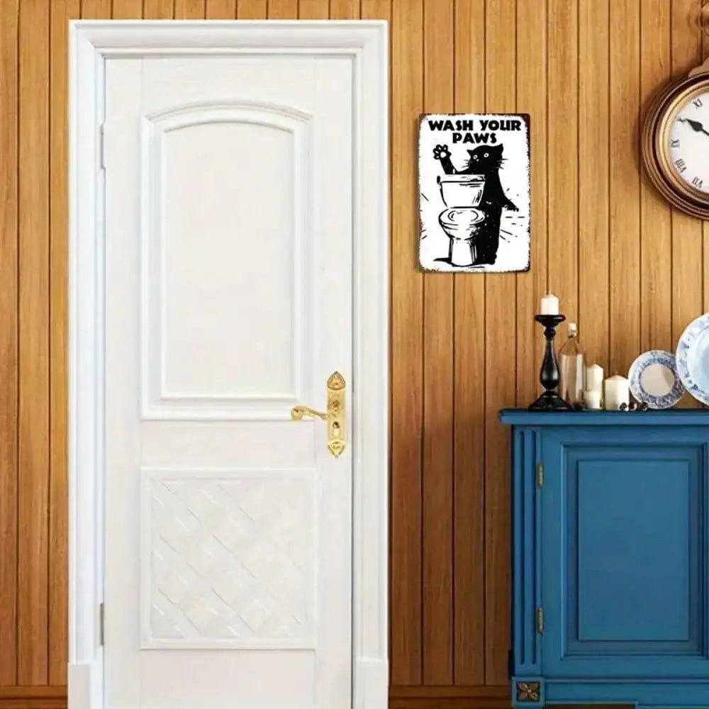 1PC Tin Sign Wash Your Paws