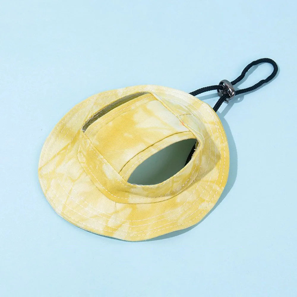 Summer Pet Cat Sun Hat with Ear Holes