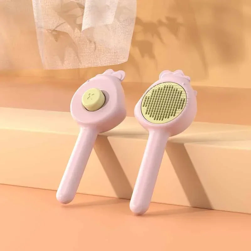 Pet Massage Brushes Cat Comb Hair Removal Pet Grooming BrushSelf Grooming Brush for Kitten Removes Tangles Loose Fur Cats Dogs