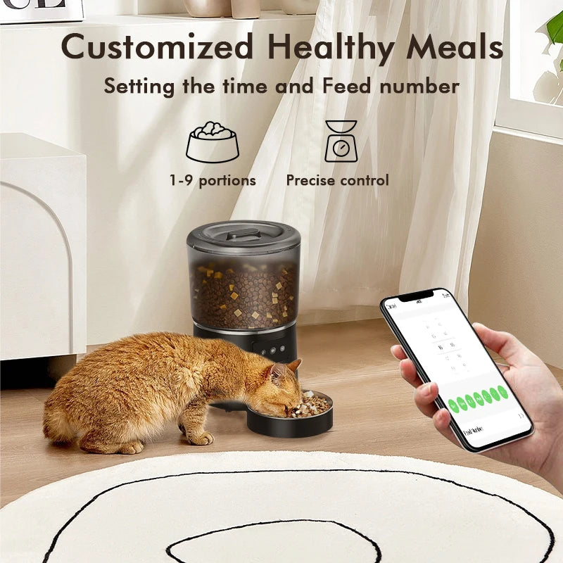 NPET 4L Automatic smart pet feeder for cats