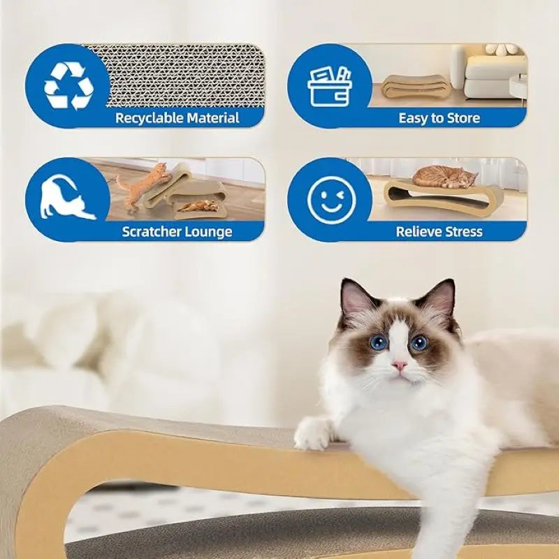 3 in 1 Cat Scratcher Cardboard,Cat Scratching