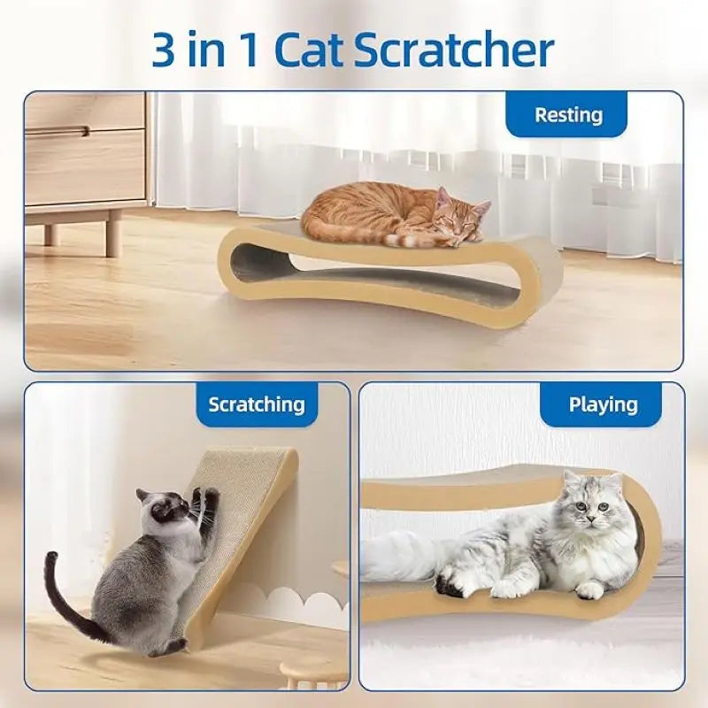 3 in 1 Cat Scratcher Cardboard,Cat Scratching