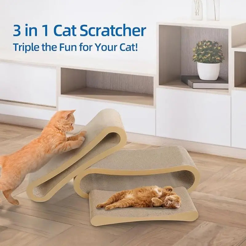 3 in 1 Cat Scratcher Cardboard,Cat Scratching