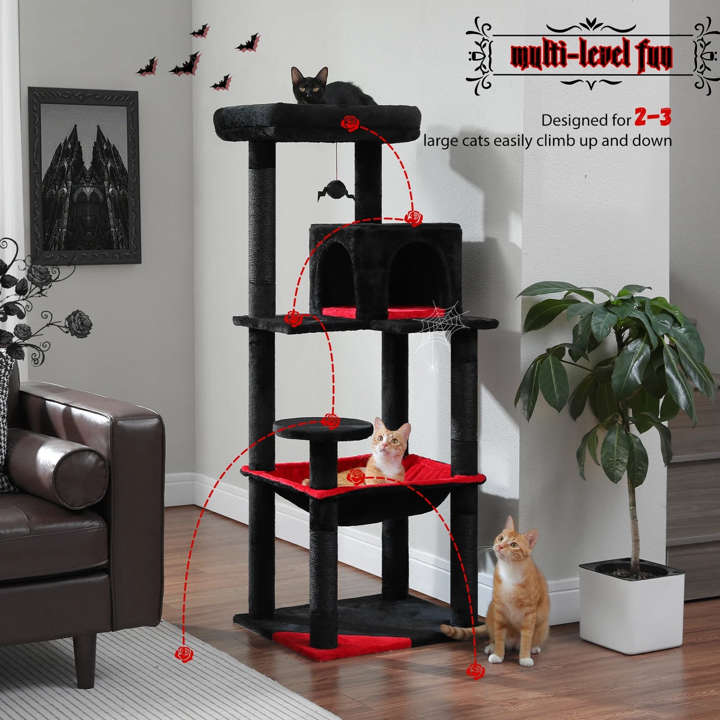 Cat Tree for Indoor Cats 5-Level