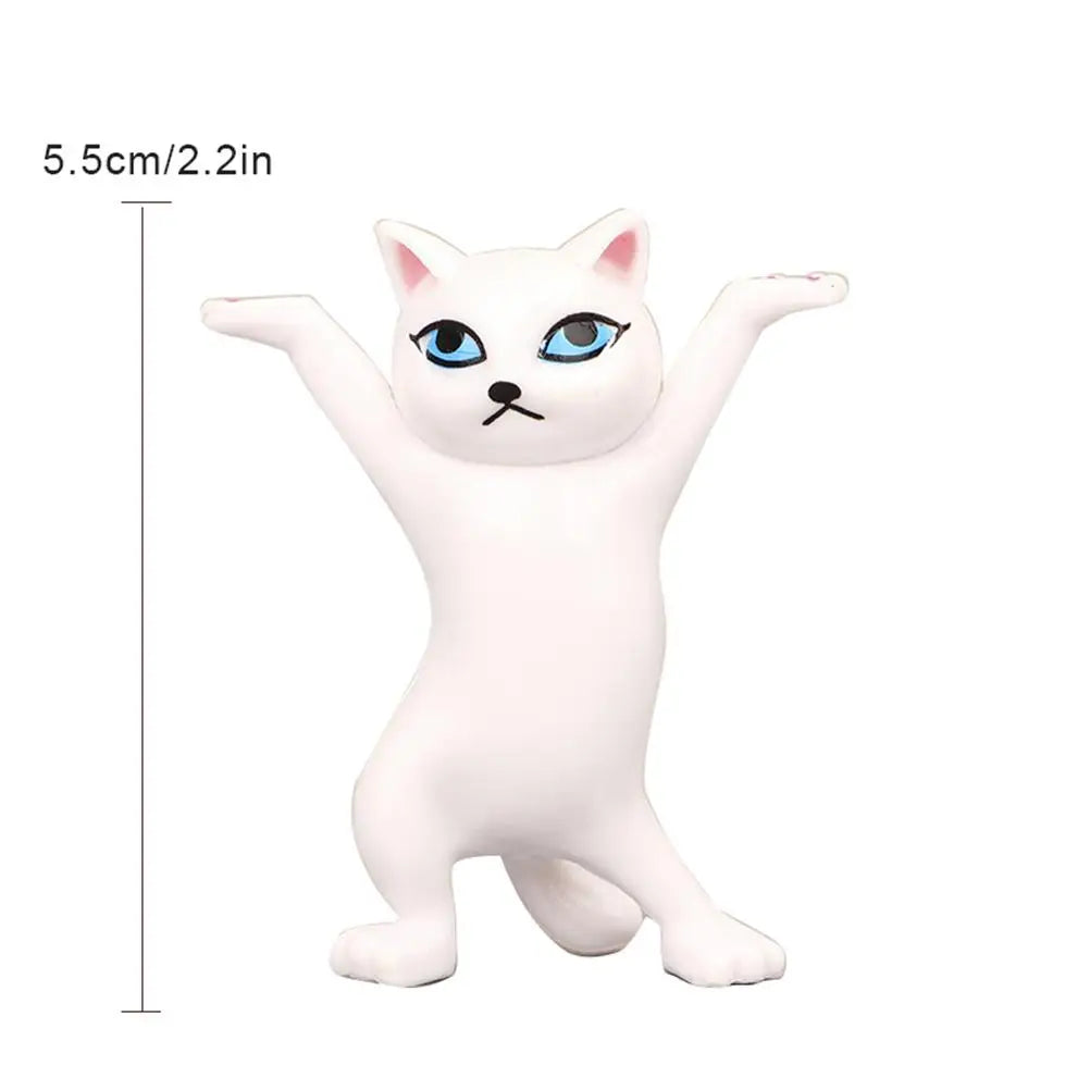 5PCS Anime Raising Hands Dancing Cat