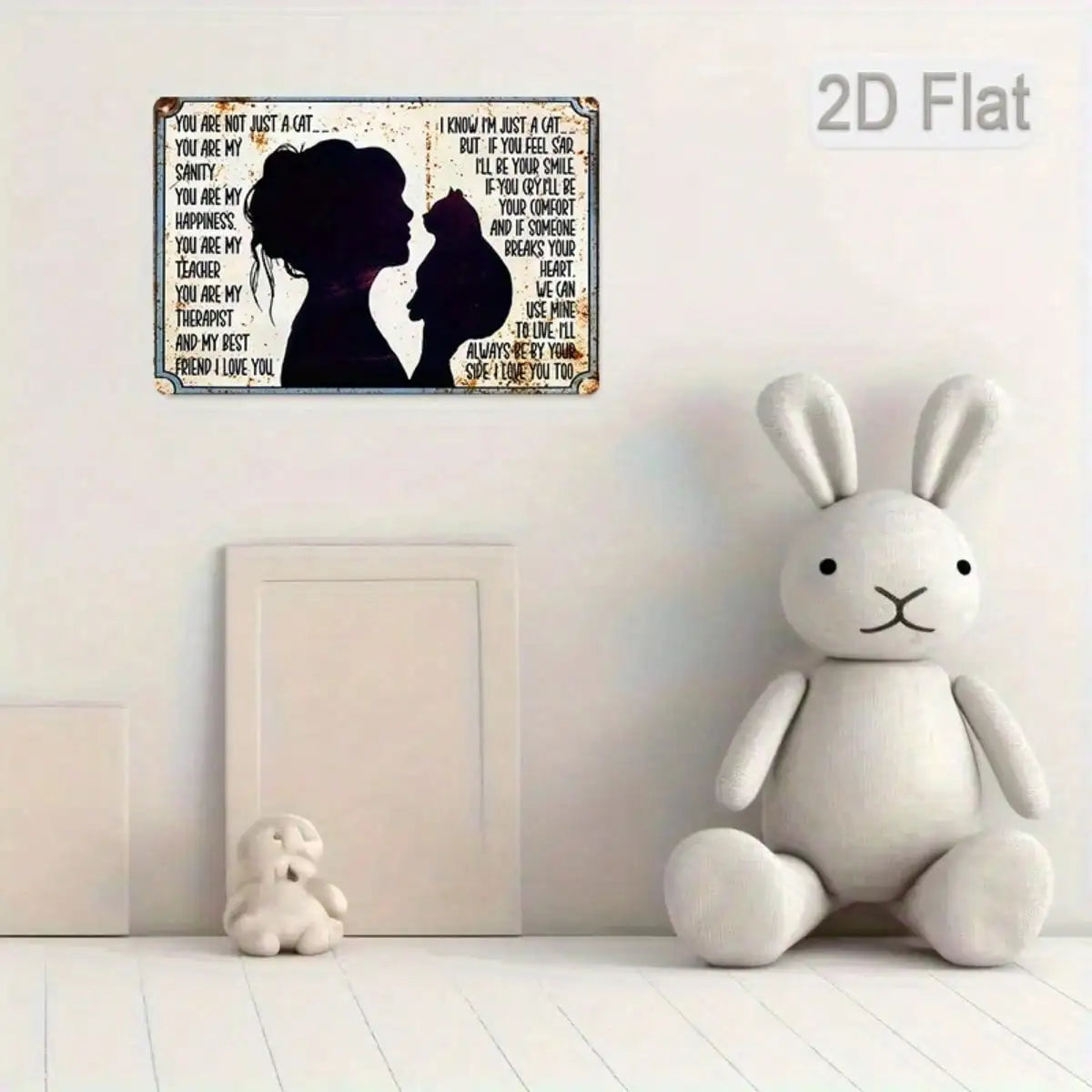 1PC Tin Sign You Are Not Just A Cat