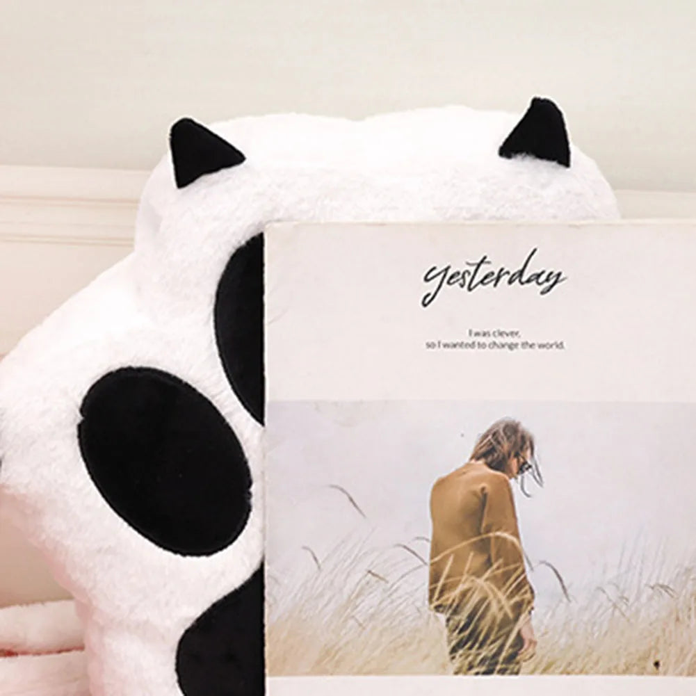 Cute Cat Paw Plush Backpack with Adjustable Straps