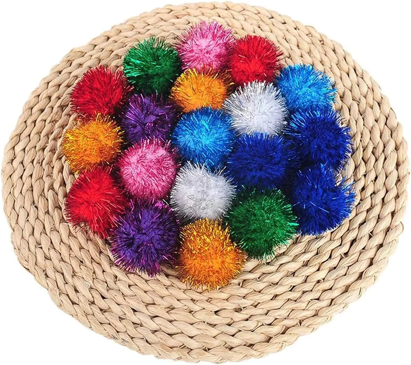 20 Sparkling Balls of Various Colors
