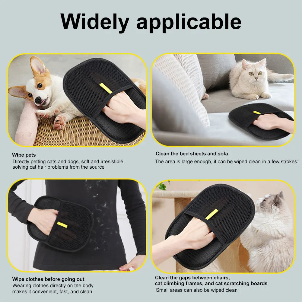 Pet Grooming equipment Gloves Deshedding Glove pet hair remover glove for Cat Accessories with Long/Short/Curly Hair