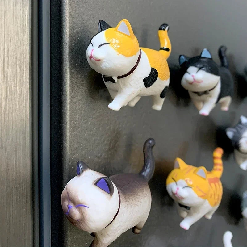 3pcs Random Styles Lovely Cat Series Refrigerator Magnet