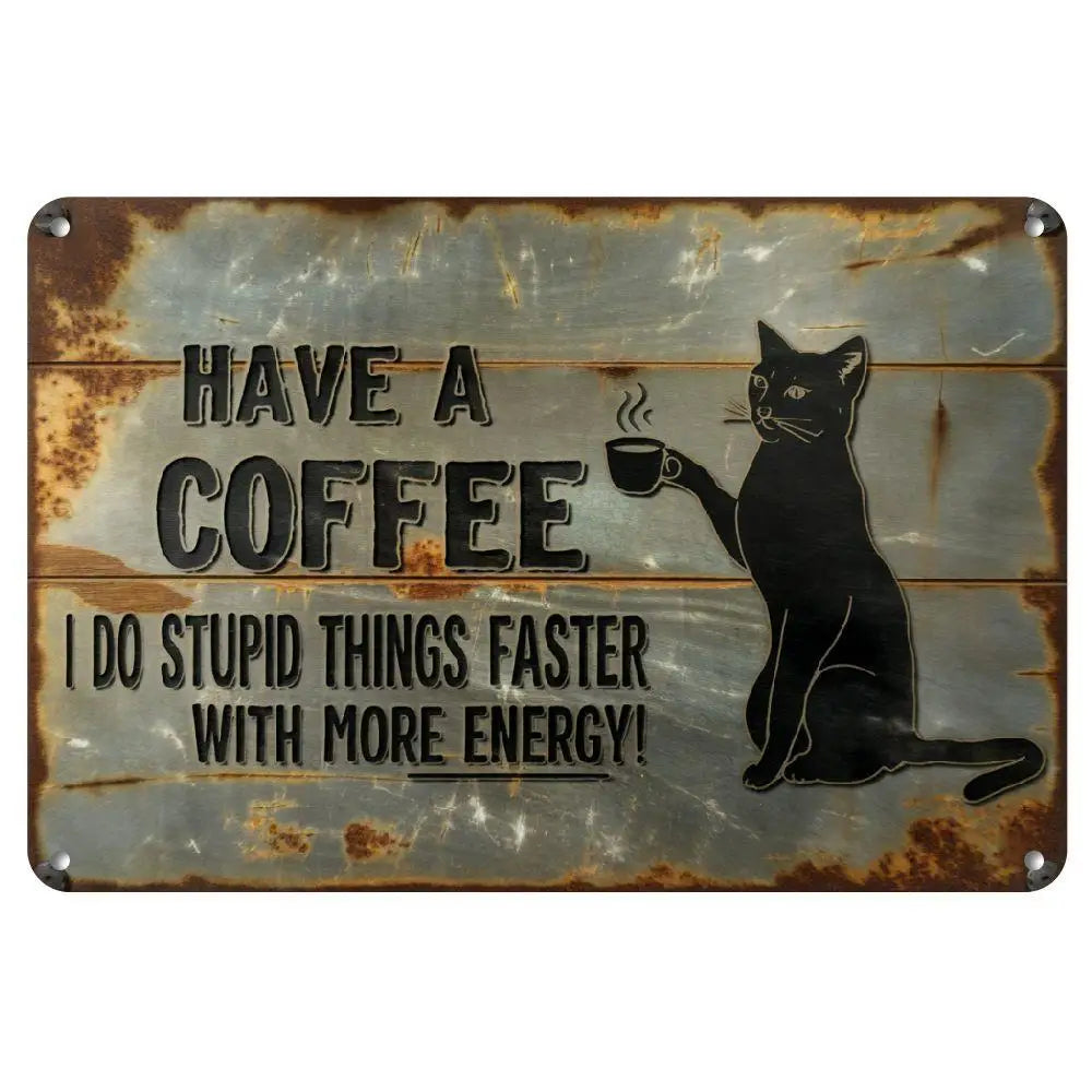 Humorous Imitation Old Iron Wall Sign