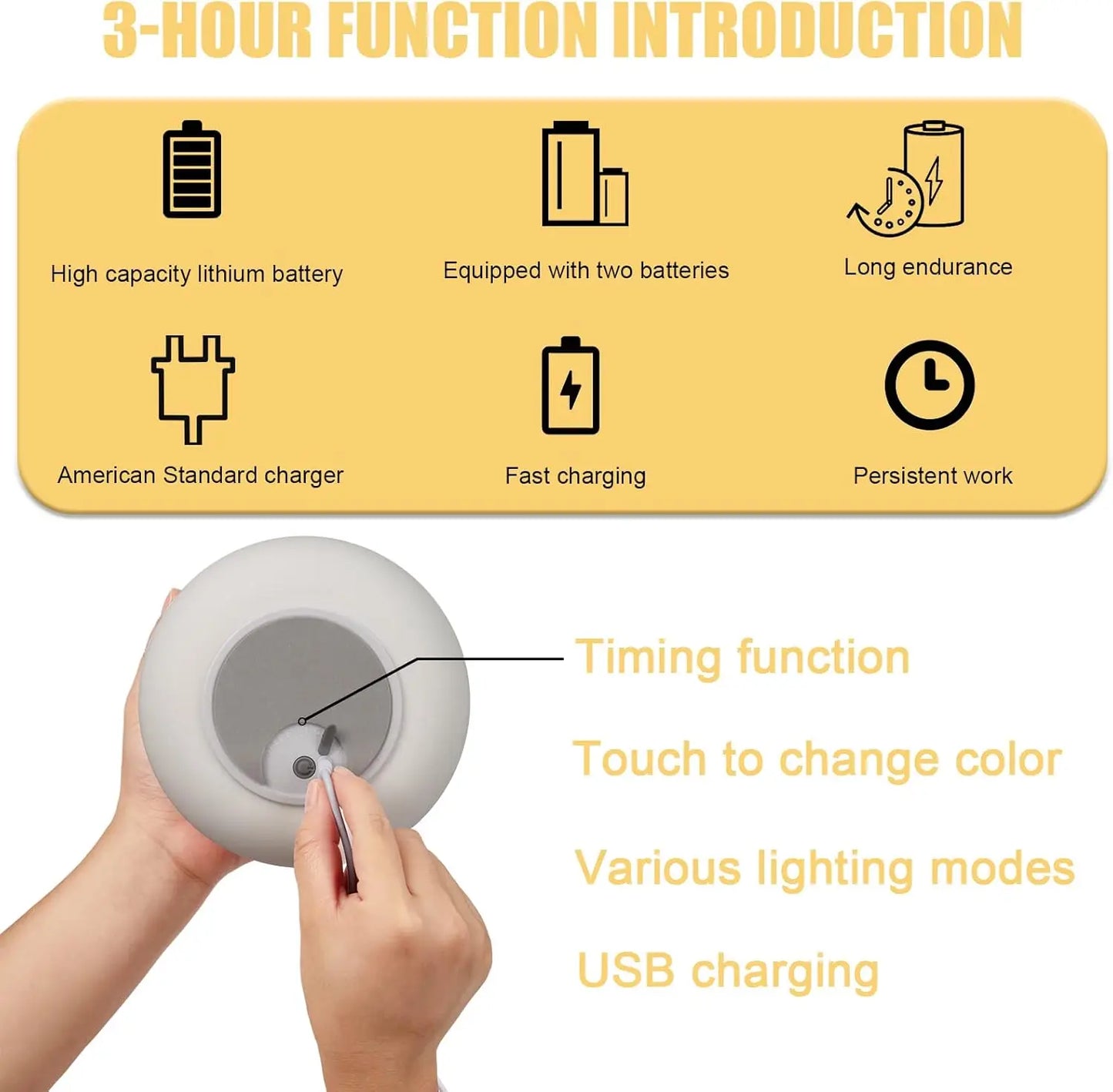 Cute Kitty Spaceship Night Light LED For Kids,