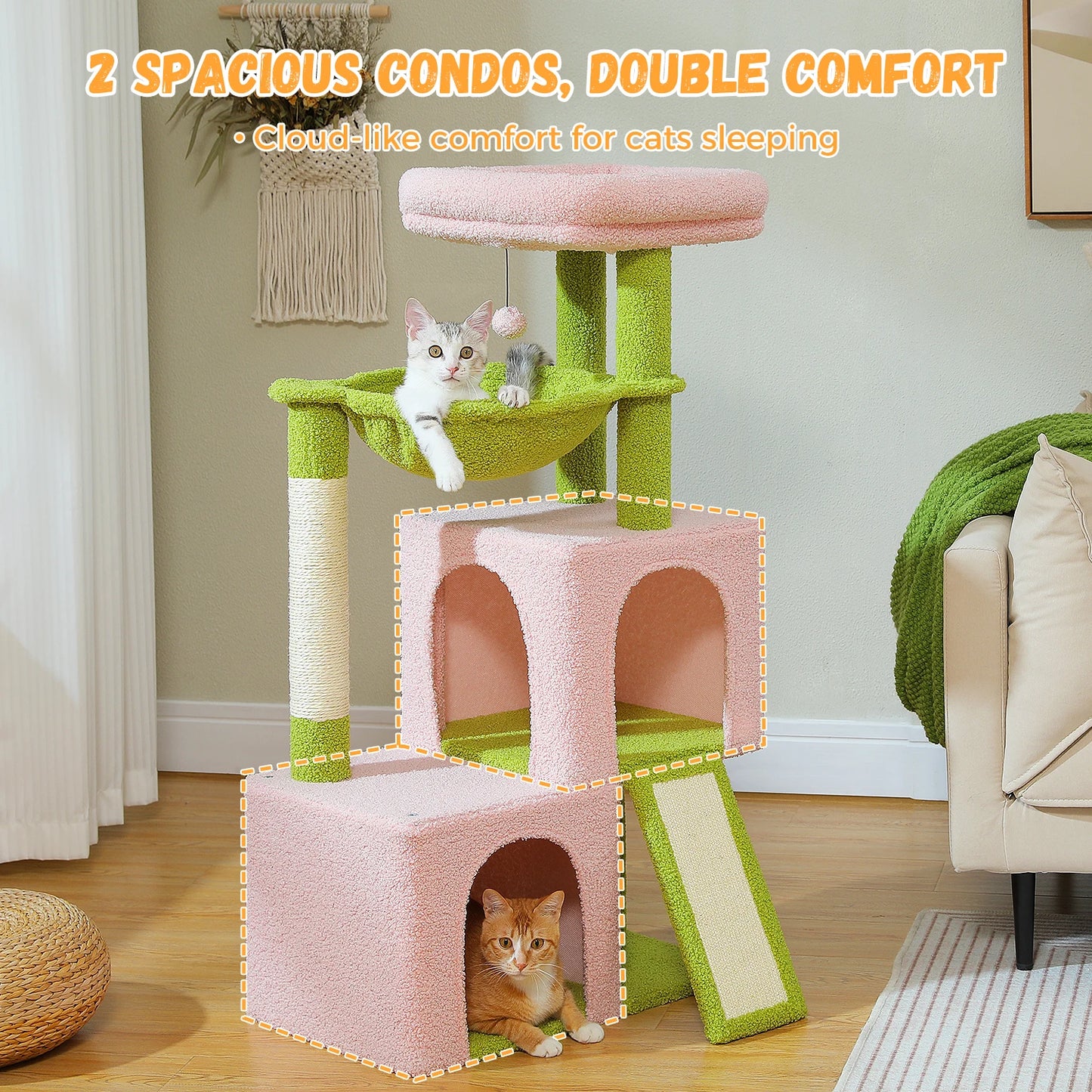 Large Cat Tree for Indoor Cats,