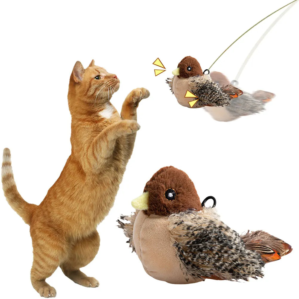 Flapping Bird Cat Toy Interactive