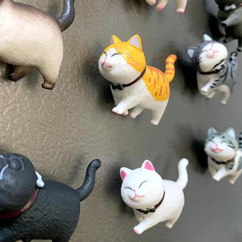 3pcs Random Styles Lovely Cat Series Refrigerator Magnet