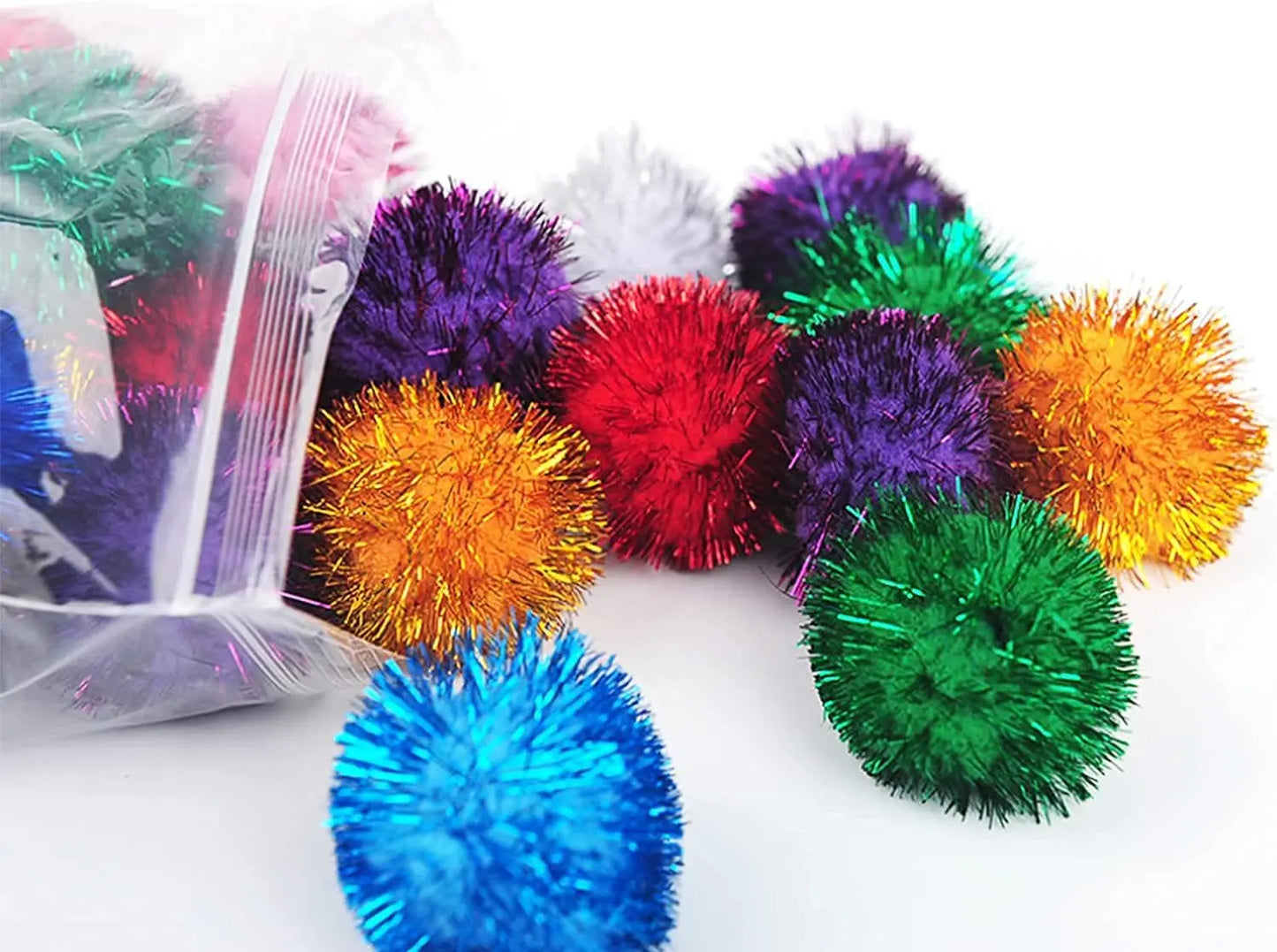 20 Sparkling Balls of Various Colors