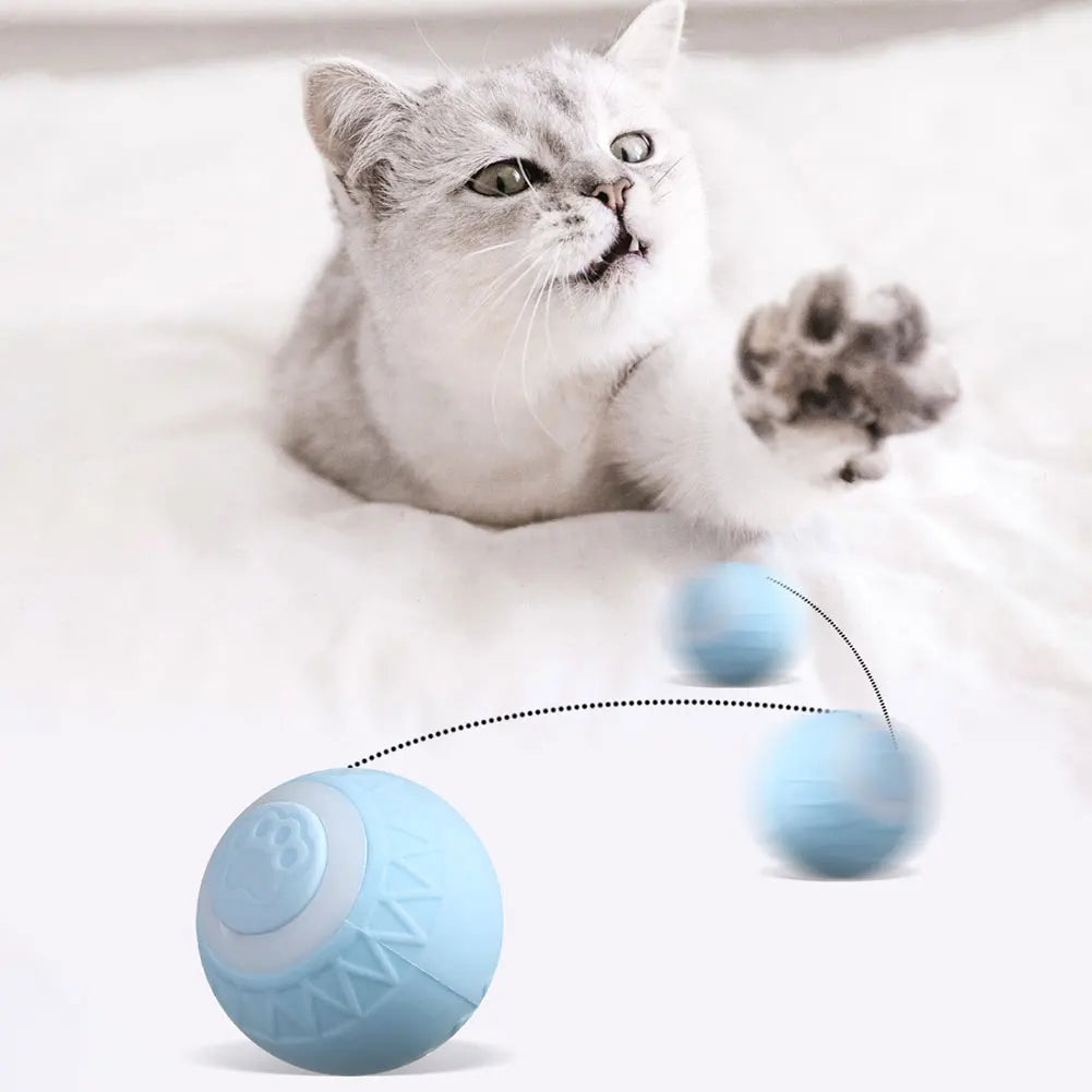 1-6pcs Automatic Rolling Ball Interactive Cat Toy