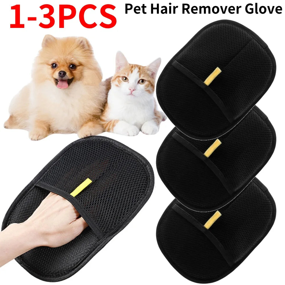 Pet Grooming equipment Gloves Deshedding Glove pet hair remover glove for Cat Accessories with Long/Short/Curly Hair
