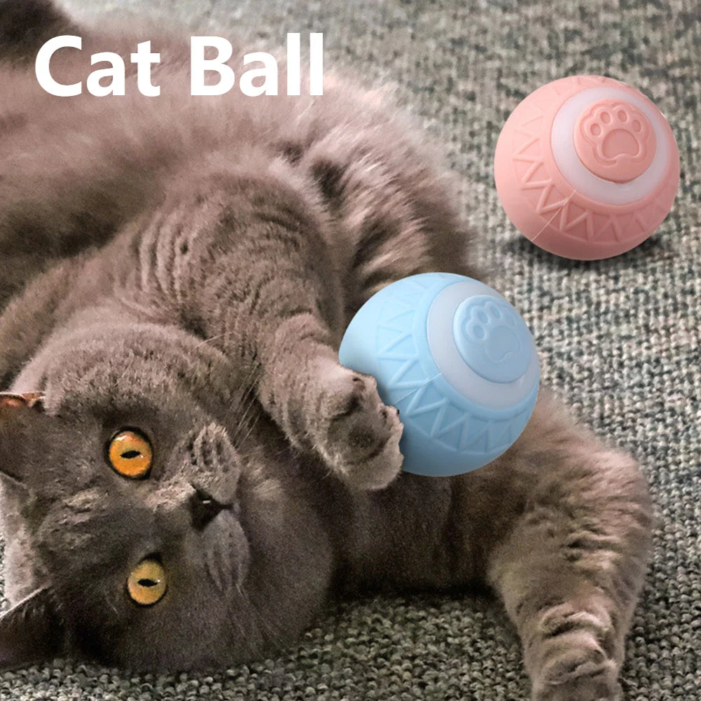 1-6pcs Automatic Rolling Ball Interactive Cat Toy