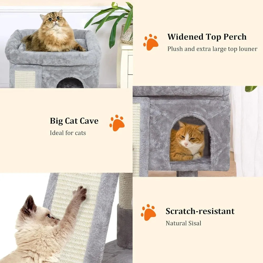 Small Cat Tree for Indoor Cats, Cat Tower