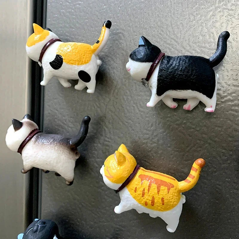 3pcs Random Styles Lovely Cat Series Refrigerator Magnet