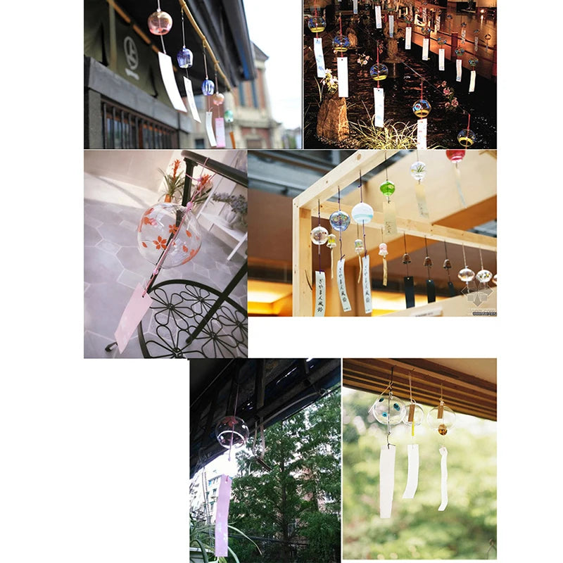 1PCS Wind Bell Japan Wind Chimes Handmade Glass