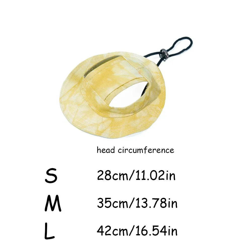 Summer Pet Cat Sun Hat with Ear Holes