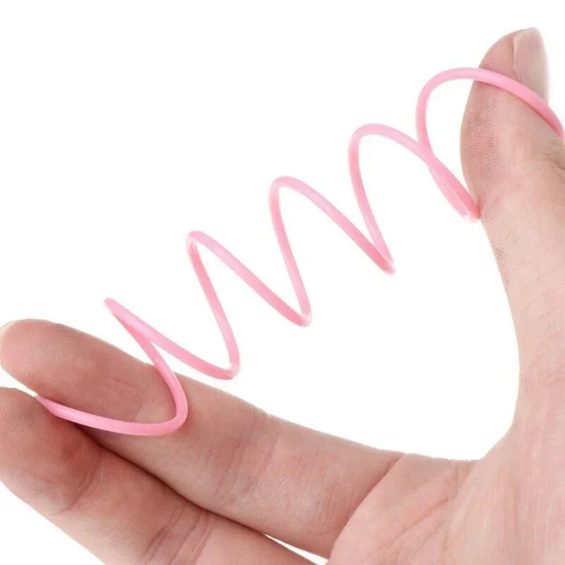 20pcs Cat Spring Toys Plastic Colorful Coil