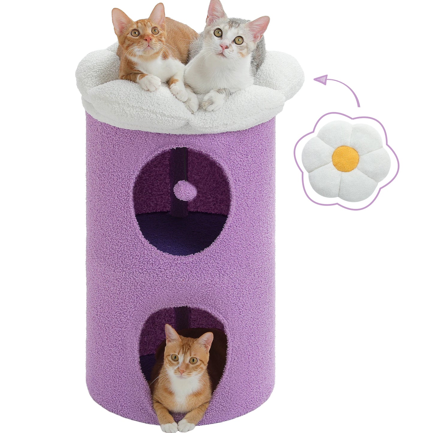 2-Storey Cat Beds for Indoor Cats Large Cat House