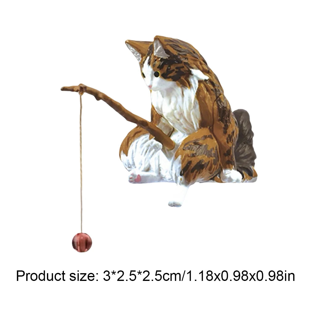Fish Landscaping Cartoon Cat Statue