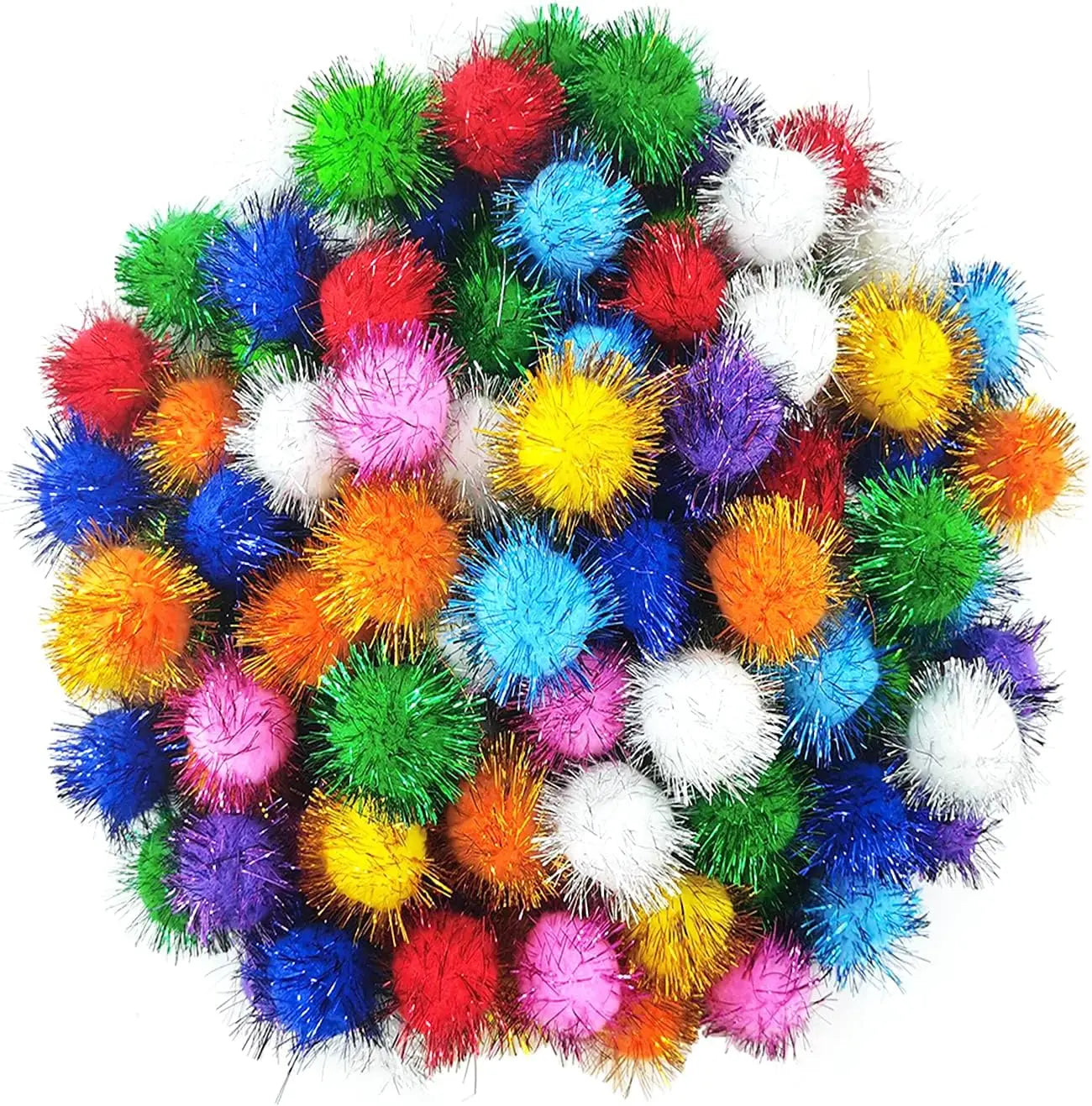 20 Sparkling Balls of Various Colors
