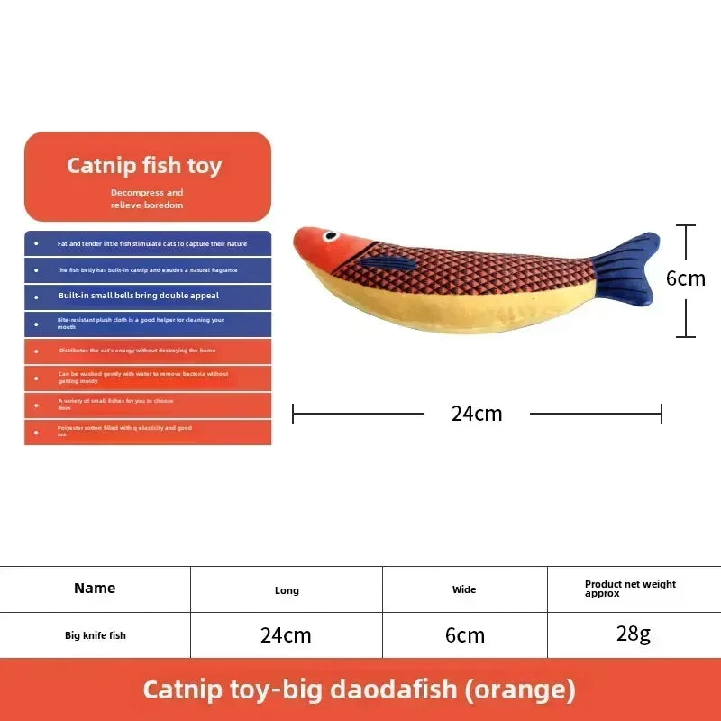 Simulation Fish Interactive Chew Toy for Cat