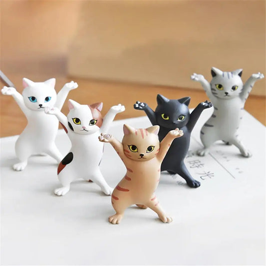 5PCS Anime Raising Hands Dancing Cat