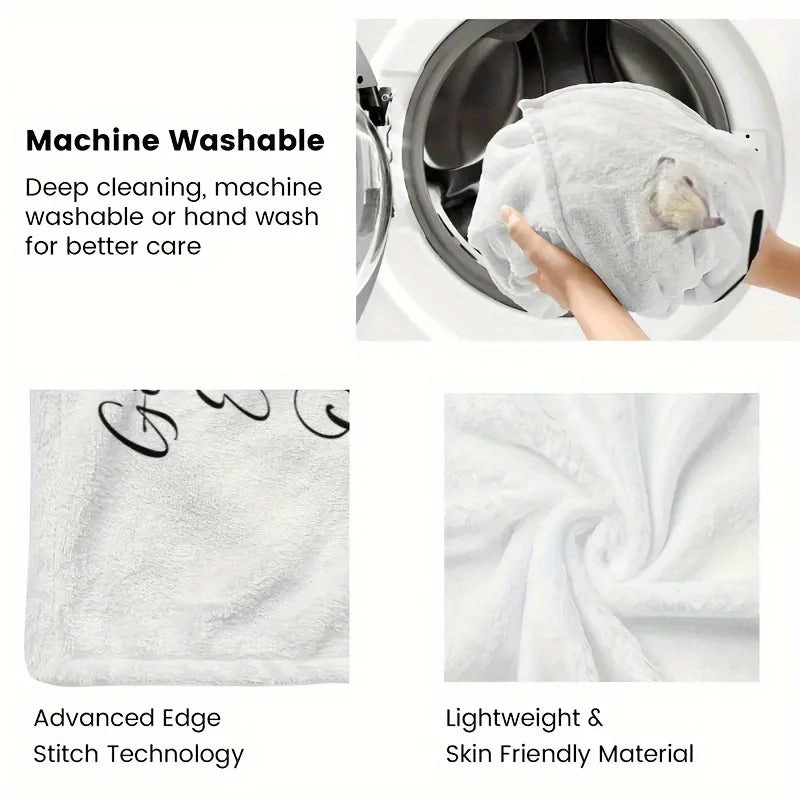 1pc Cute Cat Thin Blanket - Lightweight