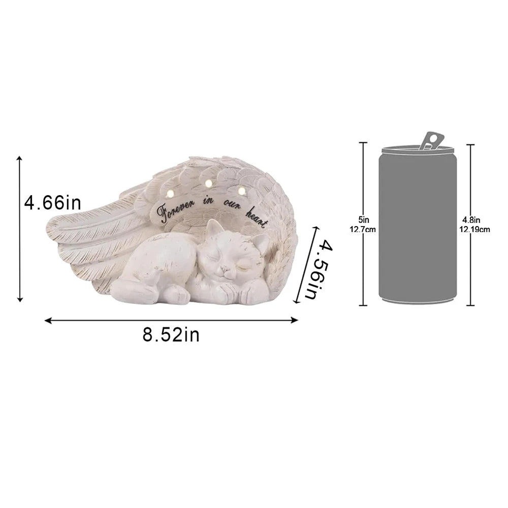 Best Quality Solar Cat Pet Memorial Statue